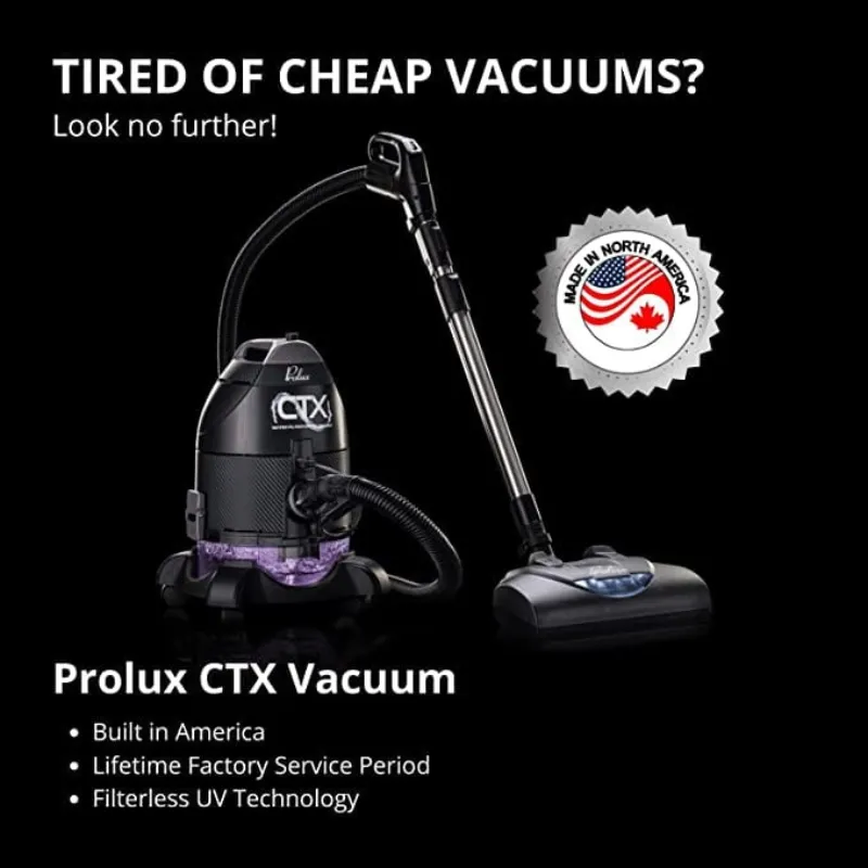 Prolux PLCCTX PRO Water Filtration Bagless Canister Vacuum Cleaner