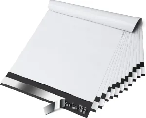 PSBM White Poly Mailers 5 x 7 Inch 1000 Pack Shipping Bags for Clothing, Sturdy Shipping Envelopes, Strong Self Seal Mailing Bags for Small Business, Poly Bags for Small Businessess
