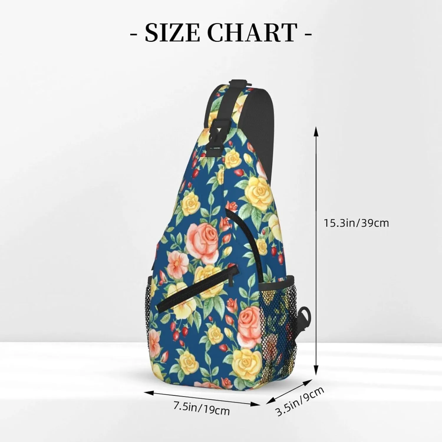 Purple Buffalo Plaid Check Sling Bag Adjustable Crossbody Bag Casual Chest Bags Travel Shoulder Backpack