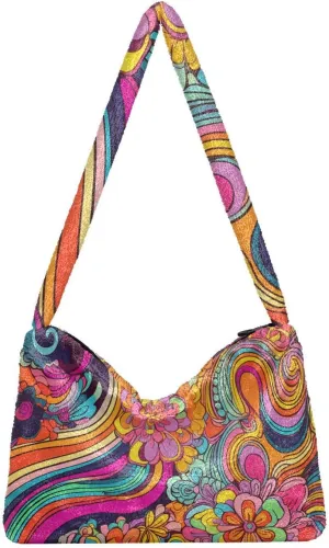 Rainbow Mushroom Stars Womens Handbags Shoulder Bag, Hand Bag for Ladies, Womens Outdoor Bag