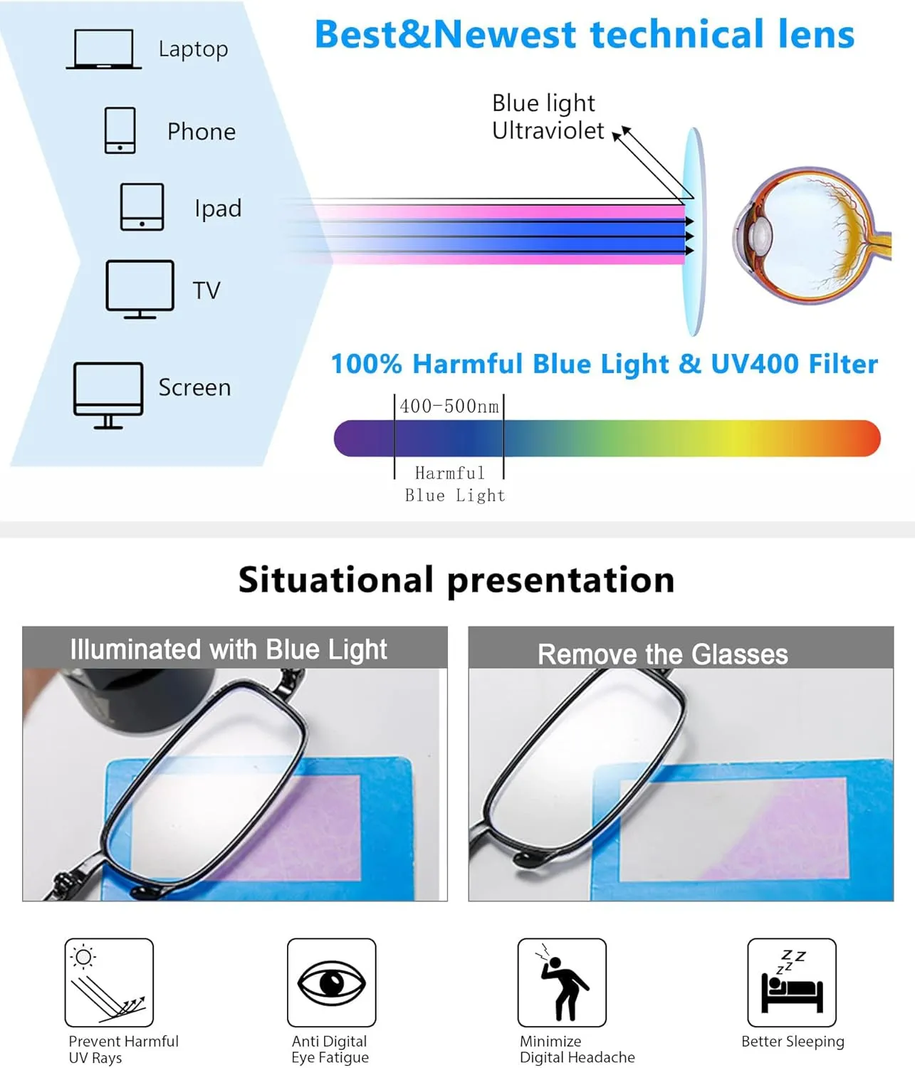 REAVEE 3 Pack Folding Reading Glasses with Keychain Compact Bags Women Men Blue Light Blocking Spring Hinge Portable Pocket Readers,Black 0.0