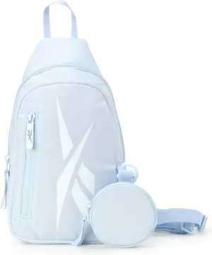 Reebok Men and Womens Crossbody Bag - Small Cross Body Bags for Women Backpack with Adjustable Strap for Travel and Gym, Blue Mindy
