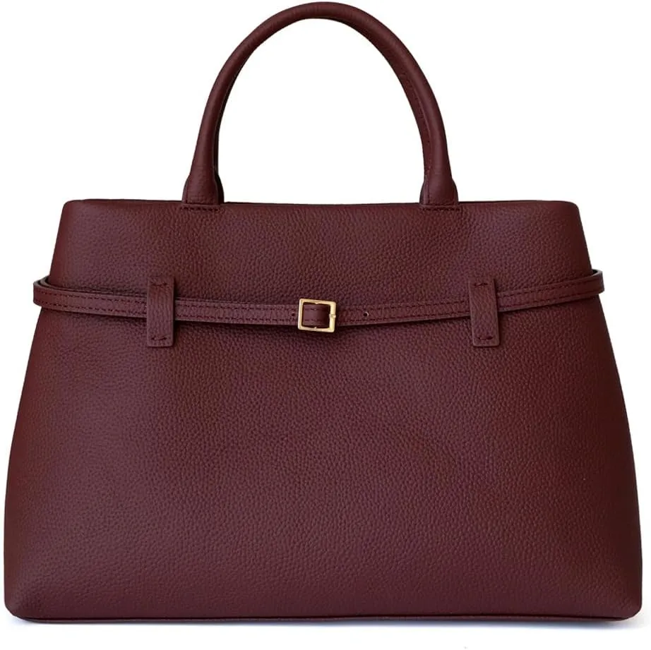 Rejolly Tote Bag for Women Buckle Belt Leather Handbag Top Handle Trendy Shoulder Purse