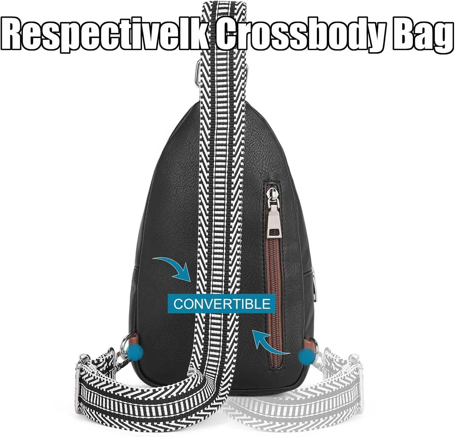 Respectivelk Crossbody Bag for Women, Respectivelk Interprek Crossbody Leather Purse Bags, Interprek Cross Body Wallet Bag
