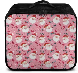 Rnyleeg Pink First Aid Kit Empty First Aid Bag for Home Christmas Santa Medical Kit for College Dorm Cute Portable Emergency Trauma Kit