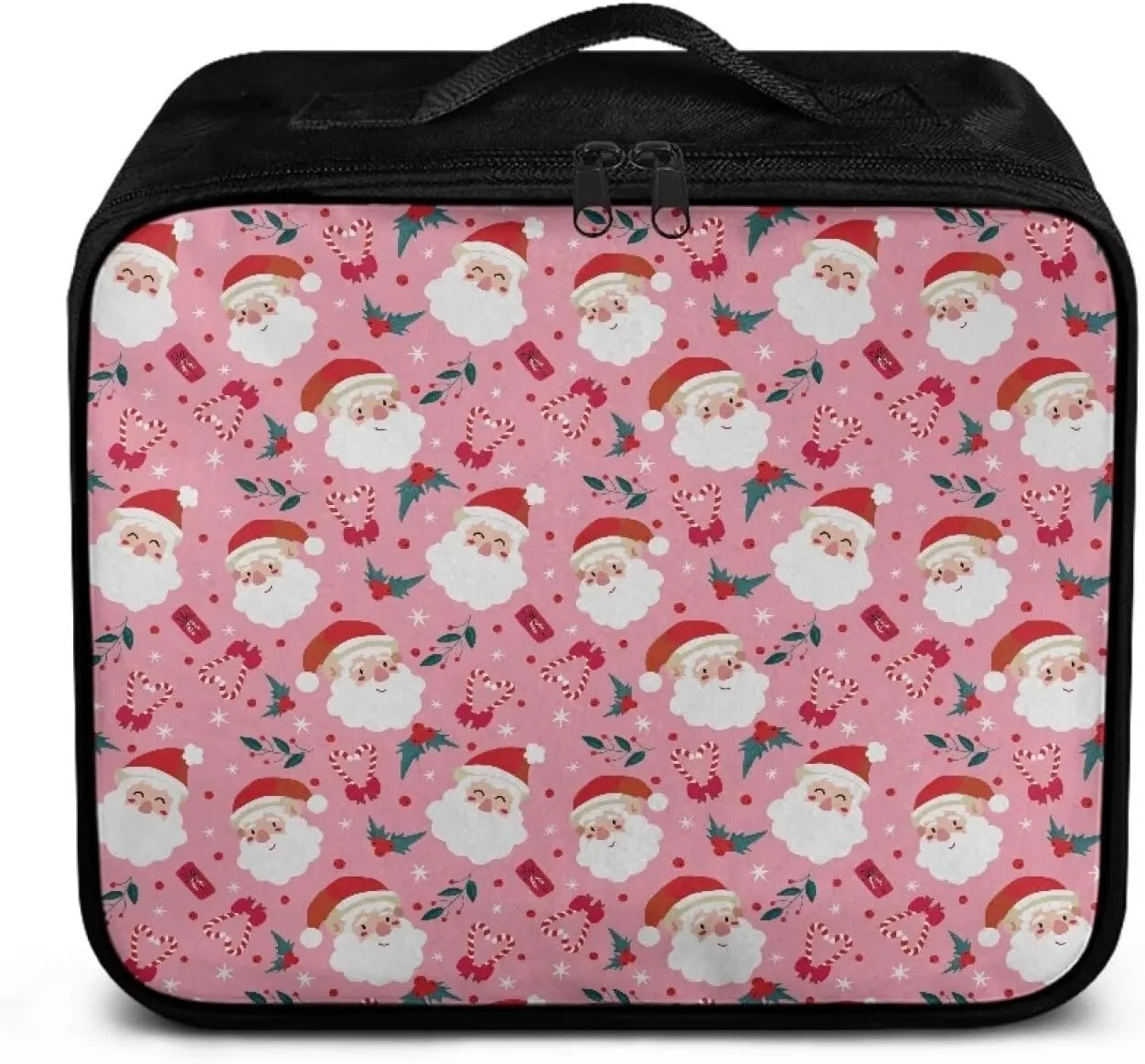 Rnyleeg Pink First Aid Kit Empty First Aid Bag for Home Christmas Santa Medical Kit for College Dorm Cute Portable Emergency Trauma Kit
