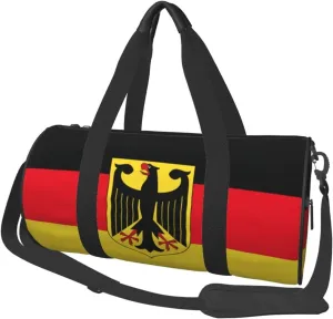 Round Duffle Bag Deutschland Flag Unisex Travel Bag Duffle Bag