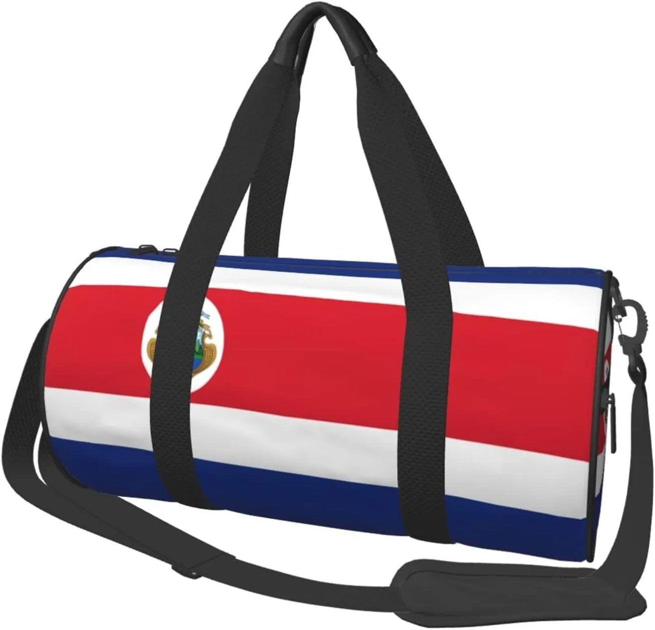 Round Duffle Bag Flag of Costa Rica Unisex Travel Bag Duffle Bag