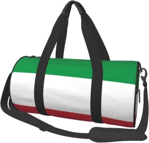Round Duffle Bag Flag of Italy Unisex Travel Bag Duffle Bag