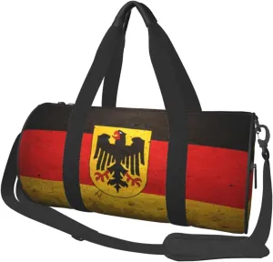 Round Duffle Bag German Eagle Flag Unisex Travel Bag Duffle Bag
