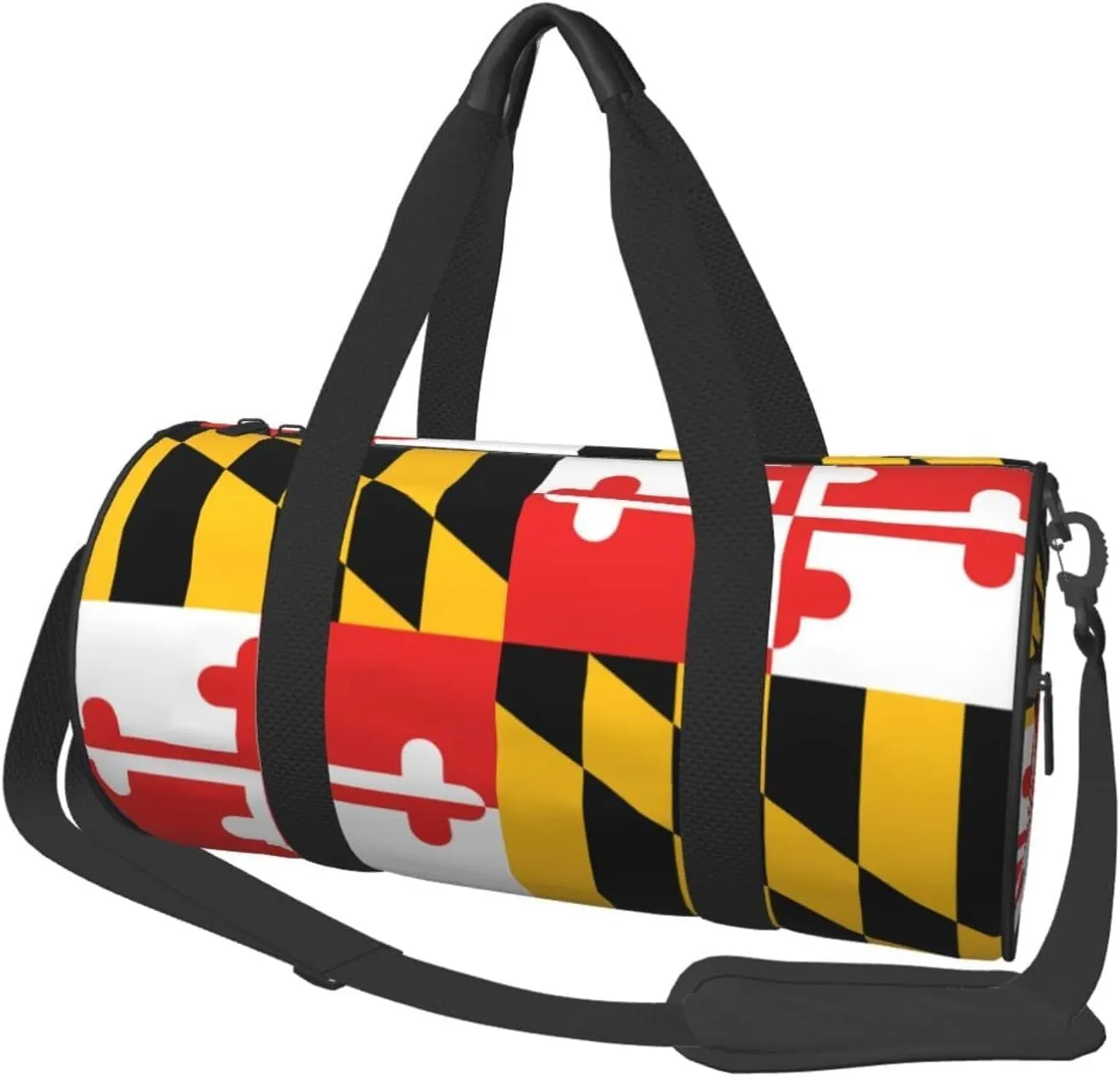 Round Duffle Bag Maryland Flag Unisex Travel Bag Duffle Bag