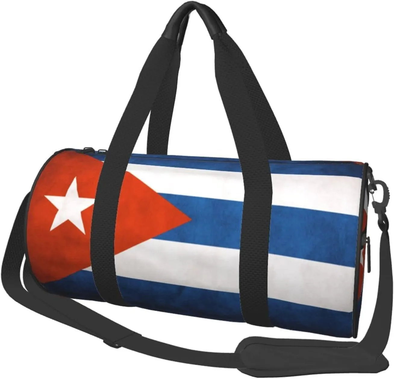 Round Duffle Bag Ugly Cuban Cuba Flag Unisex Travel Bag Duffle Bag
