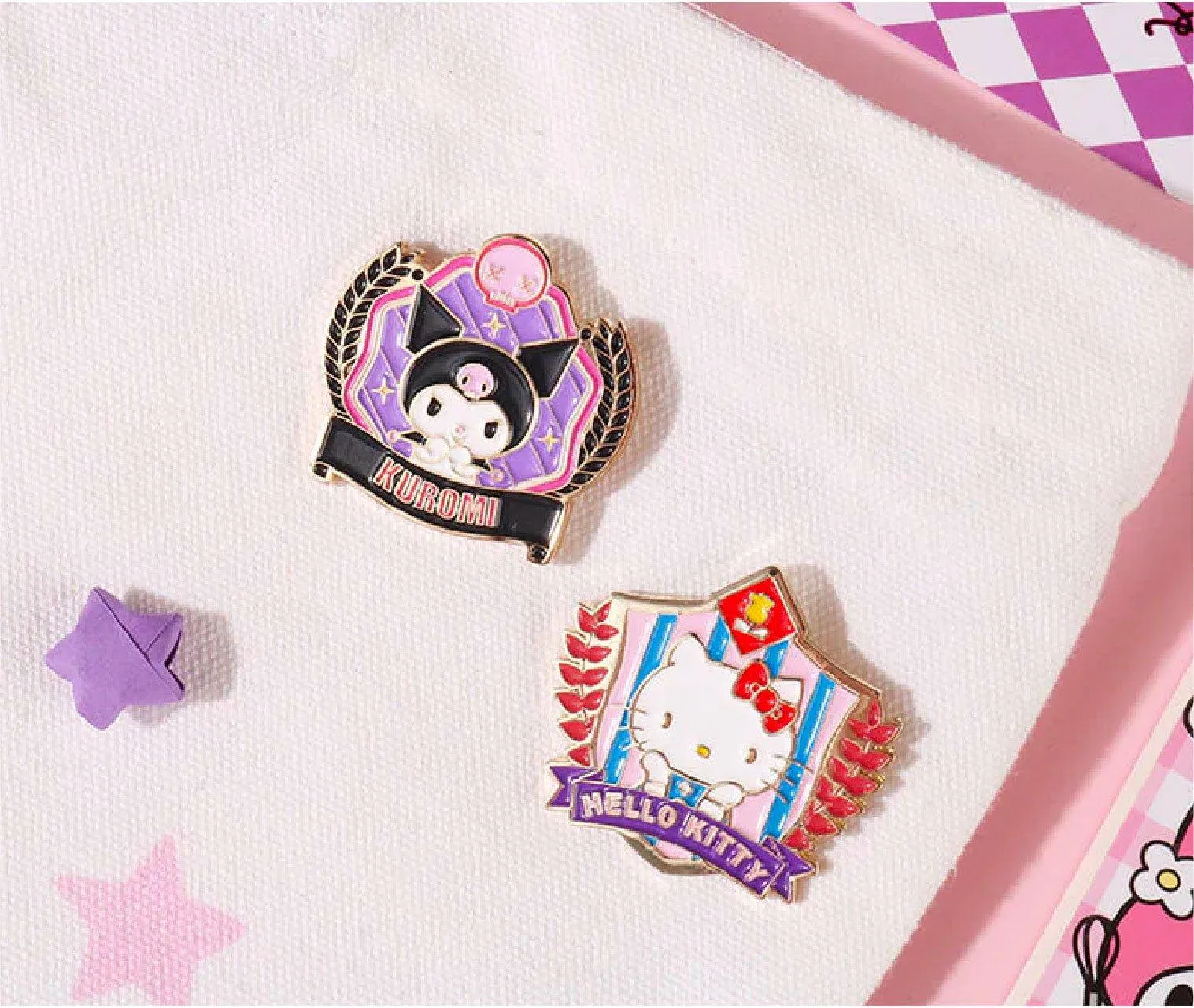 Sanrio College Style Medal Pins