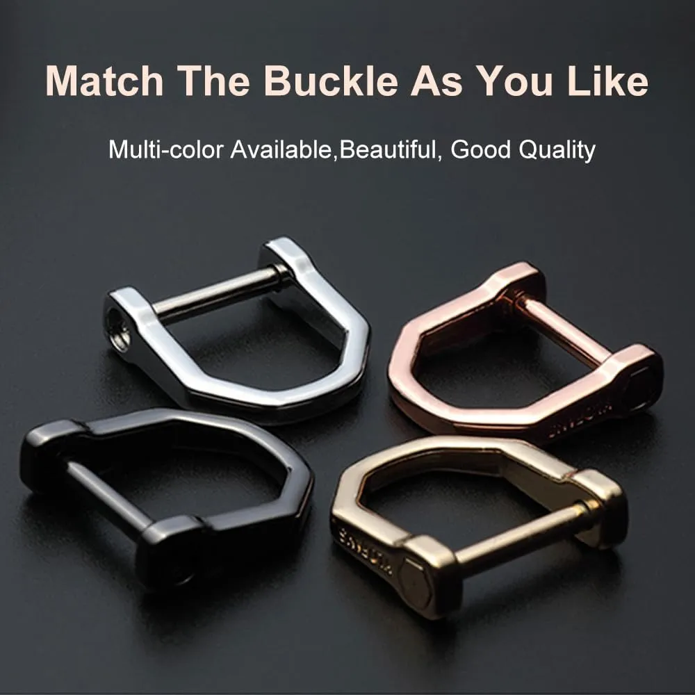 Screw-In D-Ring Shackle-Zinc Alloy Hardware with Copper Rod for DIY Craft Keychain & Purse Accessories 1PC   Tool