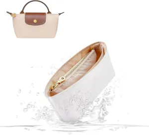 SENTEN Purse Organizer Insert for Longchamp Large Organizer Insert, Compatible with Le Pliage and More, Keep Your Bag Shaped and Neat (White, XS)