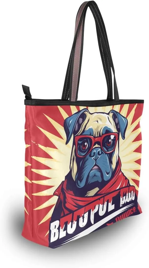 senya Struggle Dog Shoulder Bags Large Handle Ladies Handbag
