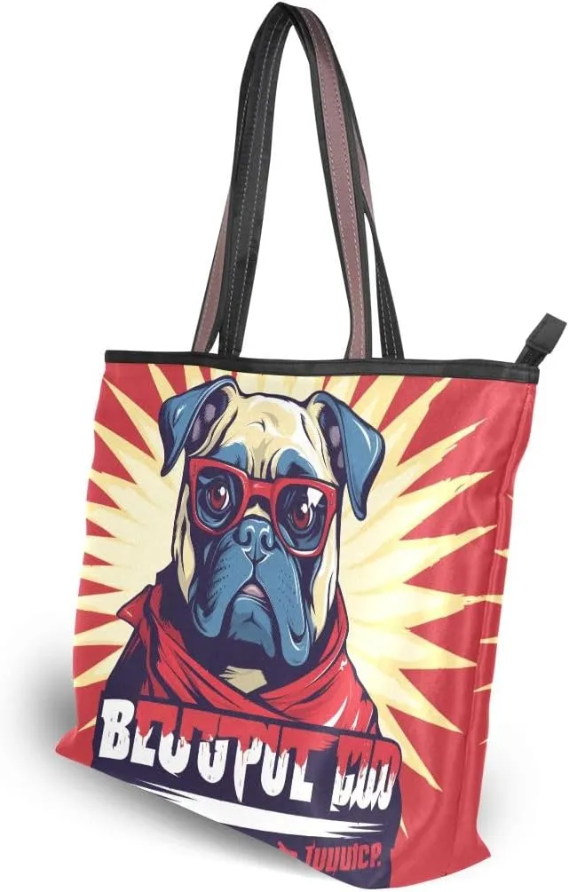 senya Struggle Dog Shoulder Bags Large Handle Ladies Handbag