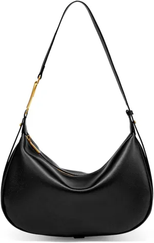 Shoulder Bags for Women, Genuine Leather Crossbody bags purses, Crescent Handbags with an Adjustable Strap