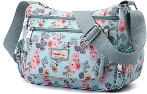 Shoulder Bags for Women Nylon Crossbody Bags Waterproof Lightweight Messenger Purses and Handbags