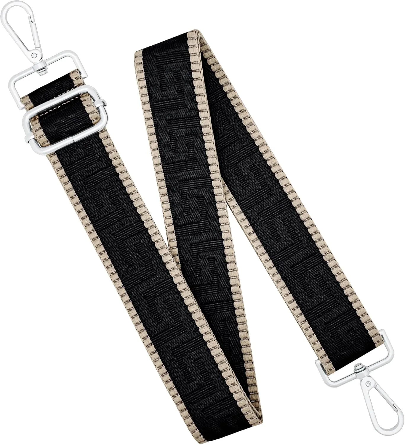 Silver Hardware Purse Strap,Replacement Crossbody Adjustable Shoulder Strap for Handbag Bag