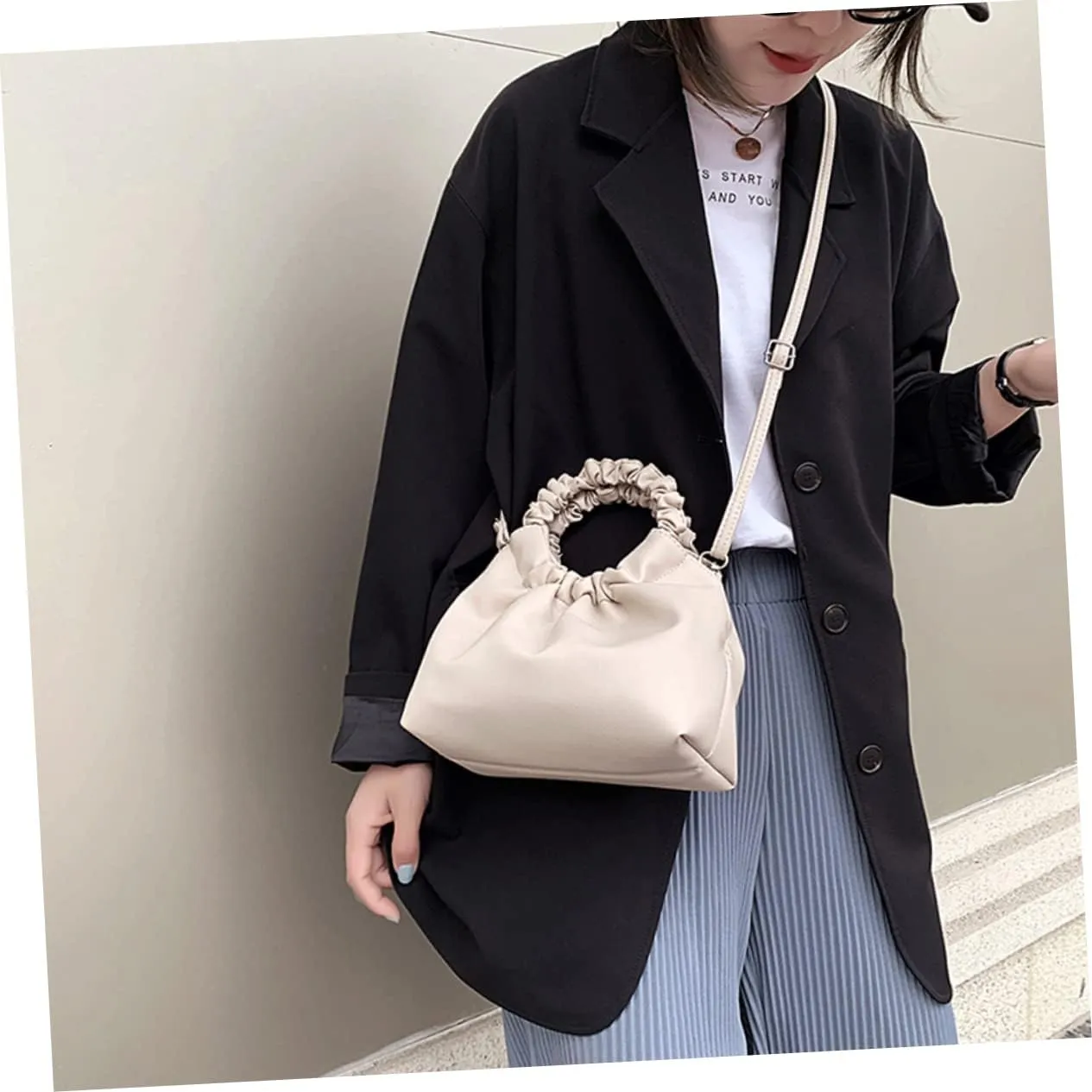 Simple Crossbody Handbag Sling Bags for Women Over The Shoulder Purses for Women Wristlet Clutch Purses