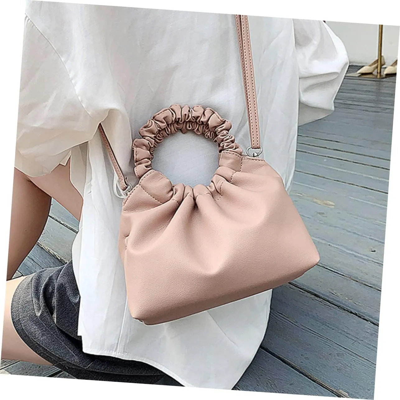 Simple Crossbody Handbag Sling Bags for Women Over The Shoulder Purses for Women Wristlet Clutch Purses