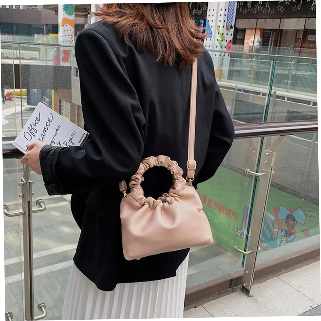 Simple Crossbody Handbag Sling Bags for Women Over The Shoulder Purses for Women Wristlet Clutch Purses