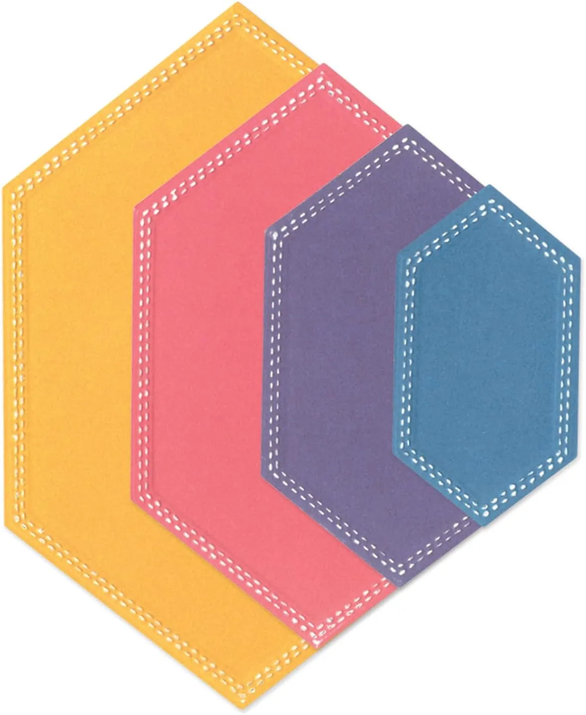 Sizzix Framelits Die Set - Stitched Hexagons by Stacey Park