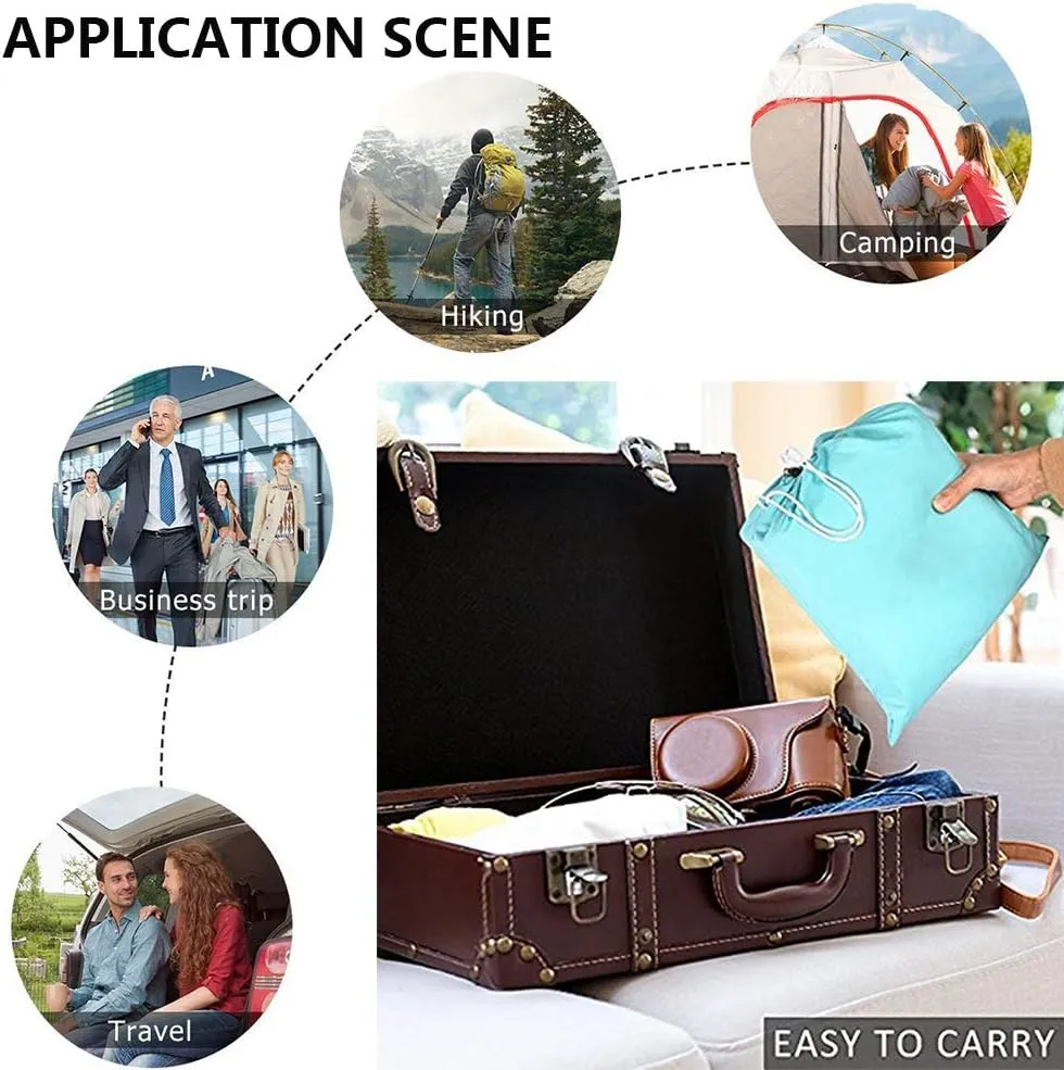 Sleeping Bag Liner, Lightweight Portable, Soft Travel and Camping Sheet, with Compact and Carry Bag, for Travel, Hotel