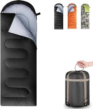 Sleeping Bags for Adults, Teens & Kids - Use for 3-4 Seasons, Warm & Cold Weather - Lightweight,Waterproof, Use for Backpacking, Hiking and Camping