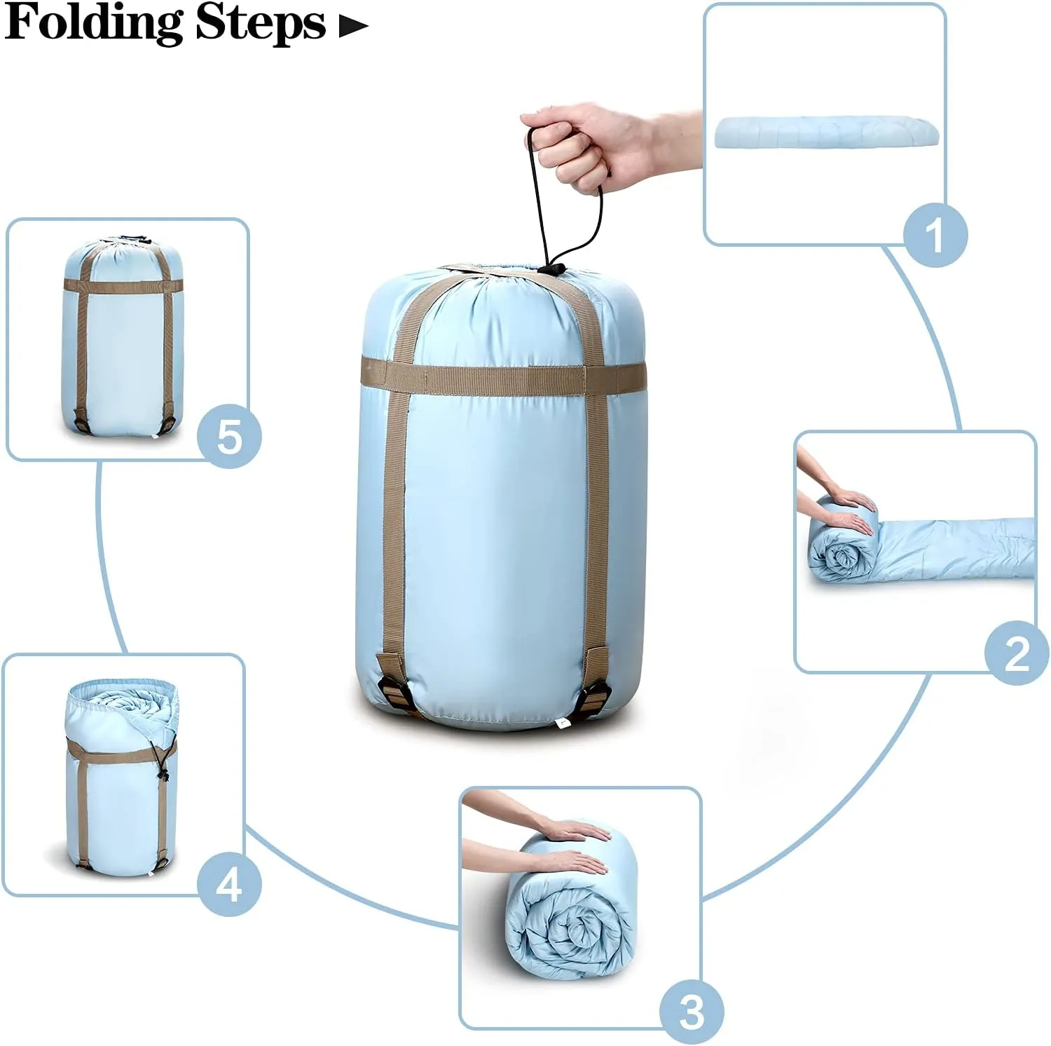 Sleeping Bags for Adults, Teens & Kids - Use for 3-4 Seasons, Warm & Cold Weather - Lightweight,Waterproof, Use for Backpacking, Hiking and Camping