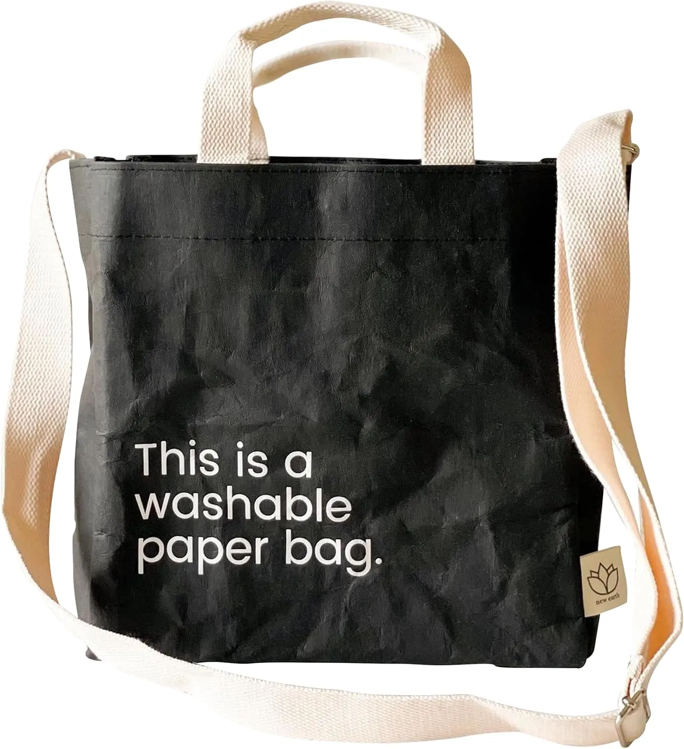 Sling Bags for Women & Men - Eco-Statement Washable Paper Bag, Replaces Single-Use Bags - Lightweight & Durable Crossbody Bag