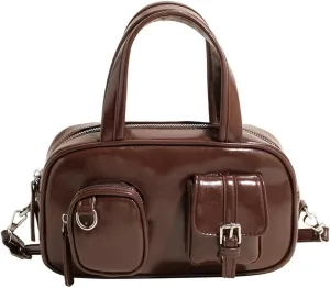 Small Crossbody Bags for Women Trendy Bowling Bag Stylish Handbag Purse Shoulder Bag for Women Mini Tote Bag for Everyday