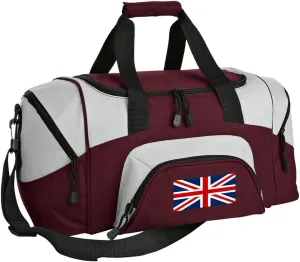 SMALL United Kingdom Gym Bag Deluxe England British Flag Travel Bag