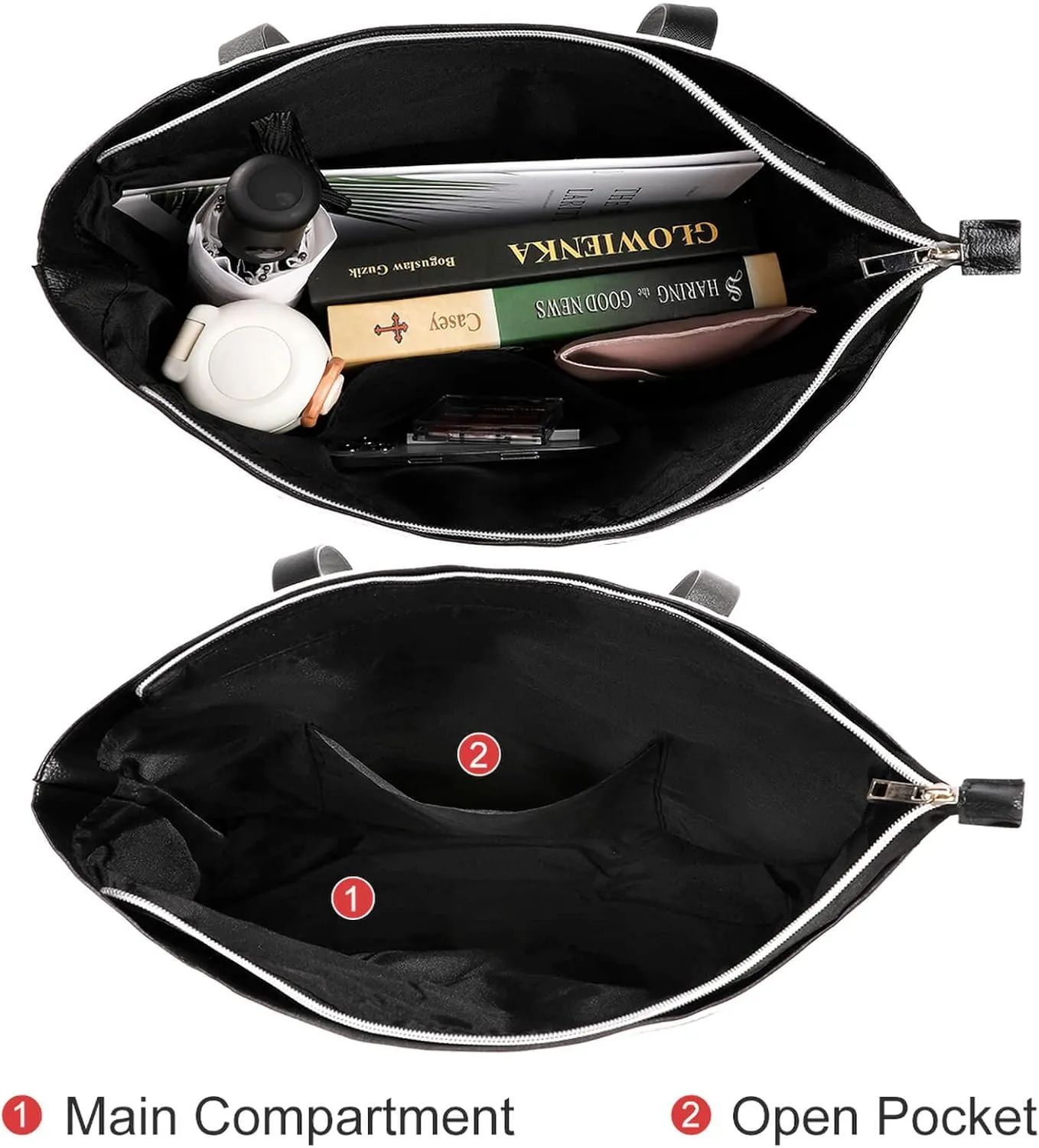 Snowflake Winter Wonderland Leather Handbag Smooth Wrinkle Resistant Lightweight And Convenient