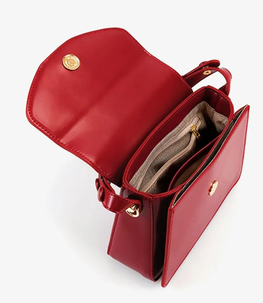 Solyinne Leather Shoulder Bags for Women Crossbody Bags Magnetic Closure Small Purse Handbags with Adjustable Strap