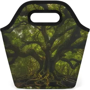 South Carolina Angel Oak Tree Reusable Grocery Bags Portable Lightweight Waterproof Shopping Tote Bag