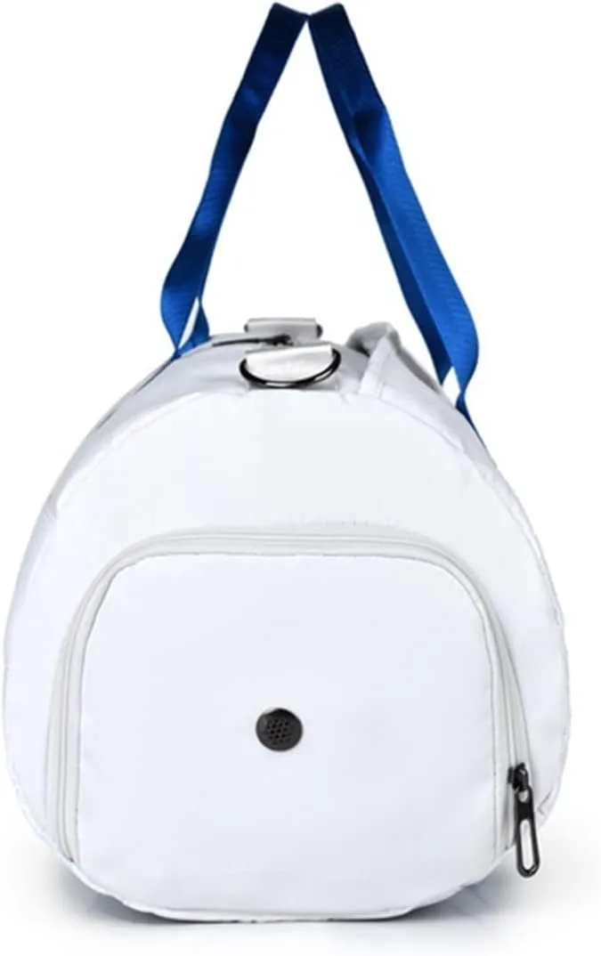 Sports Duffel Bags Dry and Wet Separation Fitness Bag Cylinder Waterproof Travel Portable Sports Bag Sport Gym Bag(Blue)