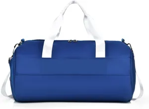 Sports Duffel Bags Dry and Wet Separation Fitness Bag Cylinder Waterproof Travel Portable Sports Bag Sport Gym Bag(Blue)