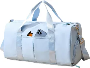 Sports Gym Bag, Oxford Cloth Gym Bags with Large Capacity, Portable Tote Bag with Shoulder Strap, Multifunctional Sports Bags for Wet Dry Use