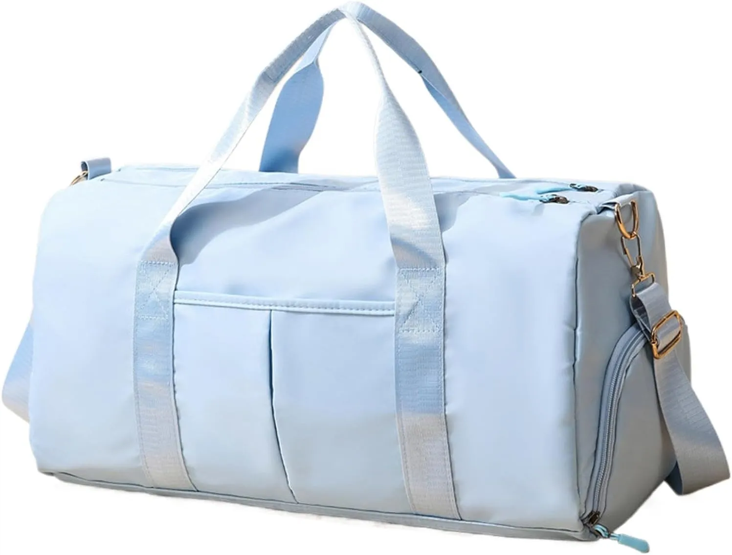 Sports Gym Bag, Oxford Cloth Gym Bags with Large Capacity, Portable Tote Bag with Shoulder Strap, Multifunctional Sports Bags for Wet Dry Use