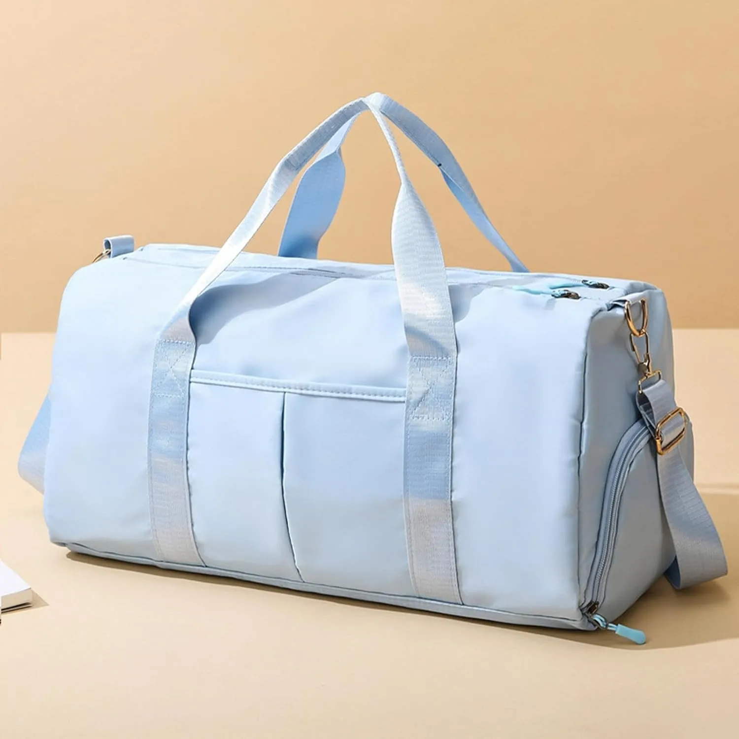 Sports Gym Bag, Oxford Cloth Gym Bags with Large Capacity, Portable Tote Bag with Shoulder Strap, Multifunctional Sports Bags for Wet Dry Use