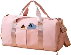 Sports Gym Bag - Waterproof Fitness Bags with Large Capacity - Portable Tote Bag with Shoulder Strap, Multifunctional Sports Bags for Wet Dry Use