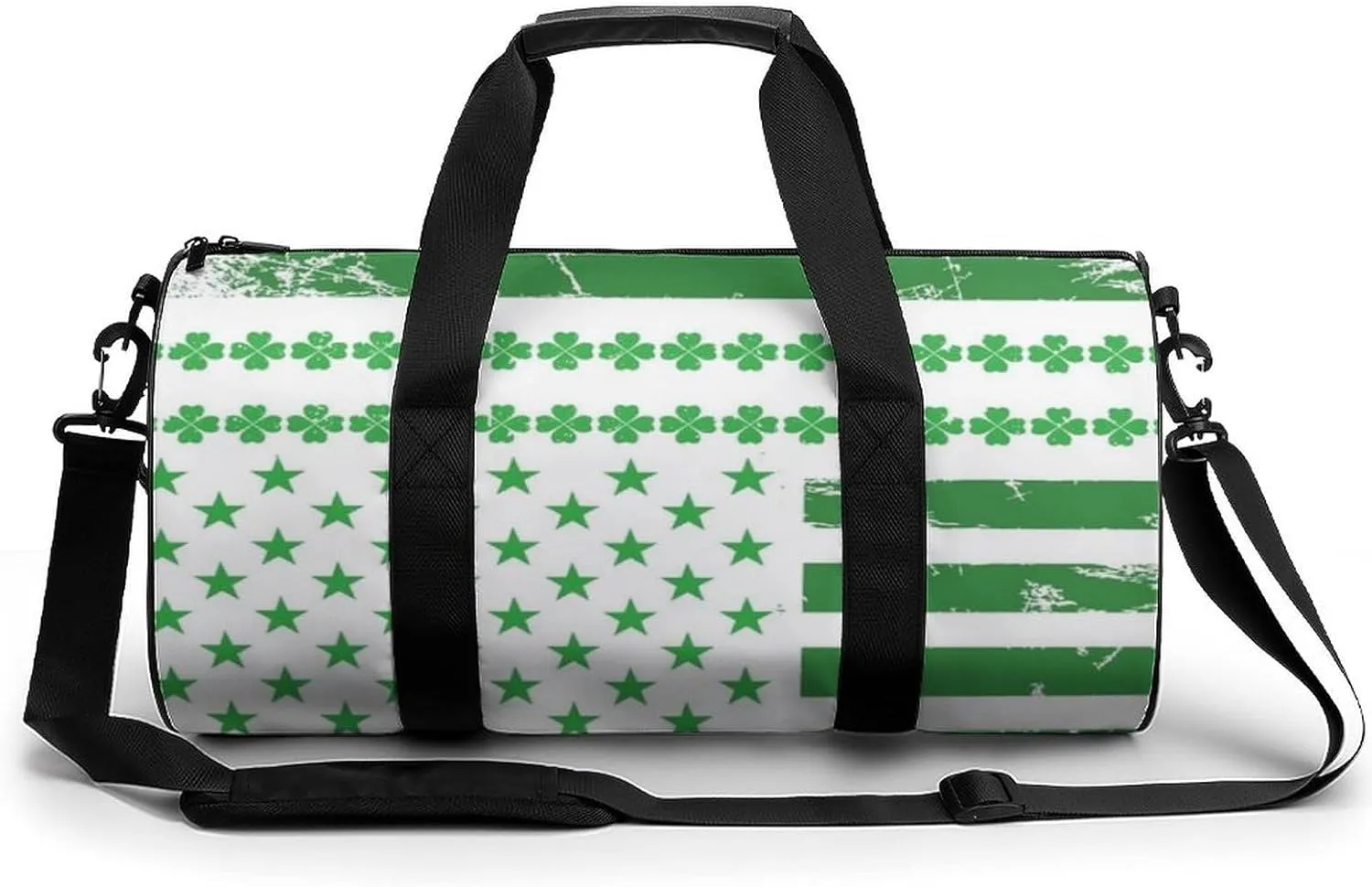 St Patrisks Day Duffelbag Zipper Tote Bag Lightweight Duffelbag Picnic Bags Gym Satchel Travel Handbag Sports Duffel Bags 17.7in/9in/9in