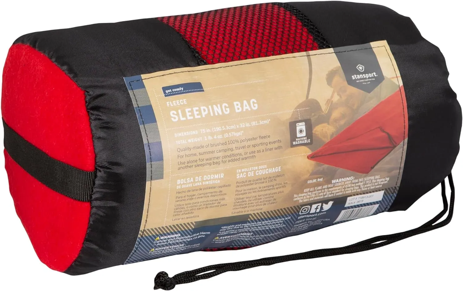 Stansport Fleece Sleeping Bag