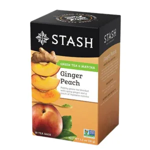 Stash Ginger Peach Green Tea 18ct