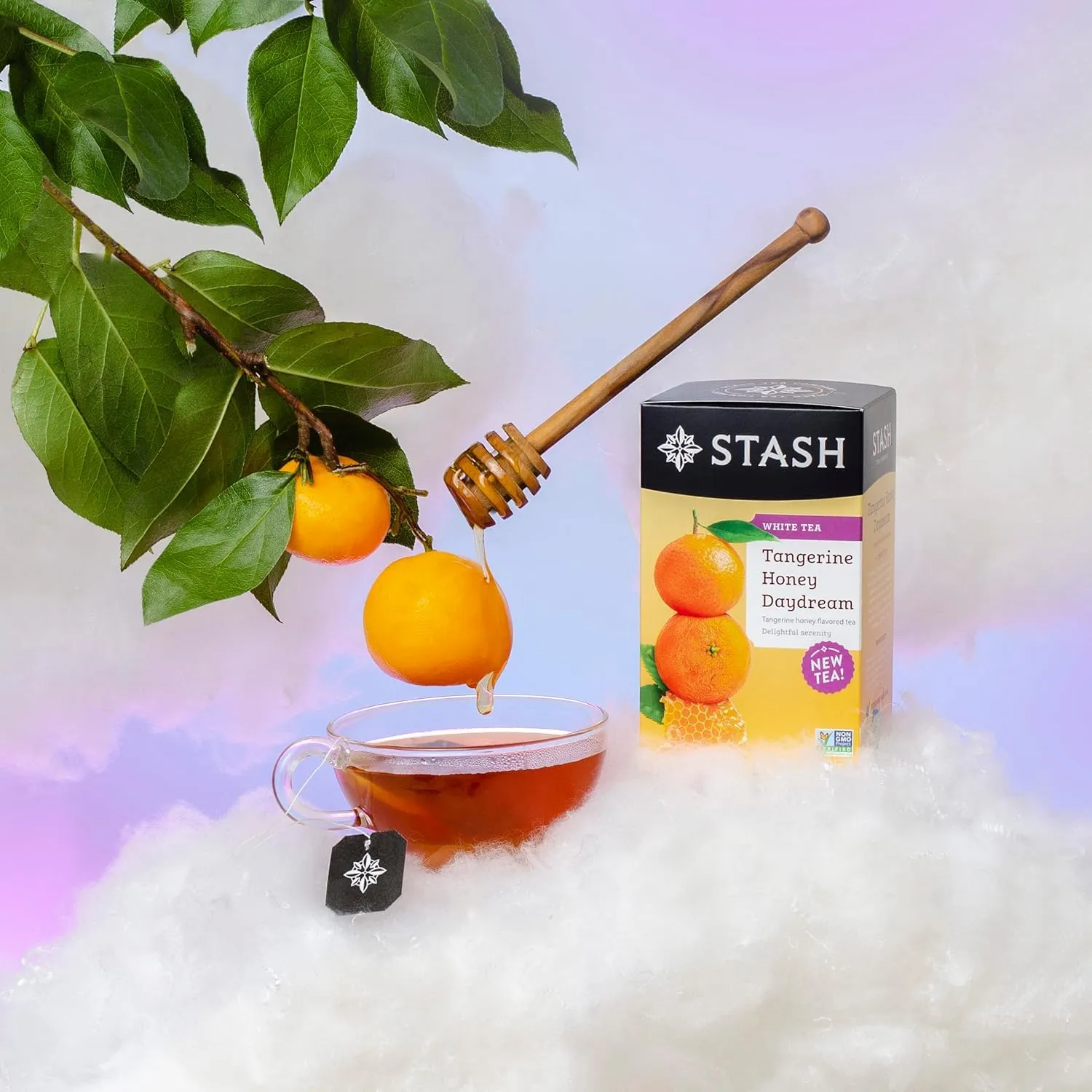 Stash Tea Tangerine Honey Daydream White Tea - Caffeinated, Non-GMO Project Verified Premium Tea with No Artificial Ingredients, 18 Count (Pack of 6) - 108 Bags Total