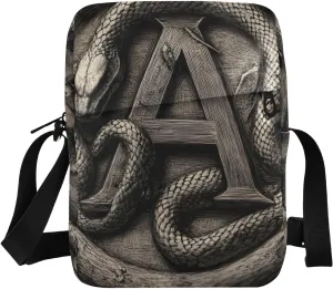 Statue Snake Sling Bags Small Crossbody Purse with Adjustable Strap 6.6×2.5×9.4 IN