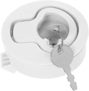 STOBOK 1Set Flush Mount Locking Door Latch for Rv and Applications Heavy Duty Round Head Design for Secure Closure Versatile for Cabinets and Bags