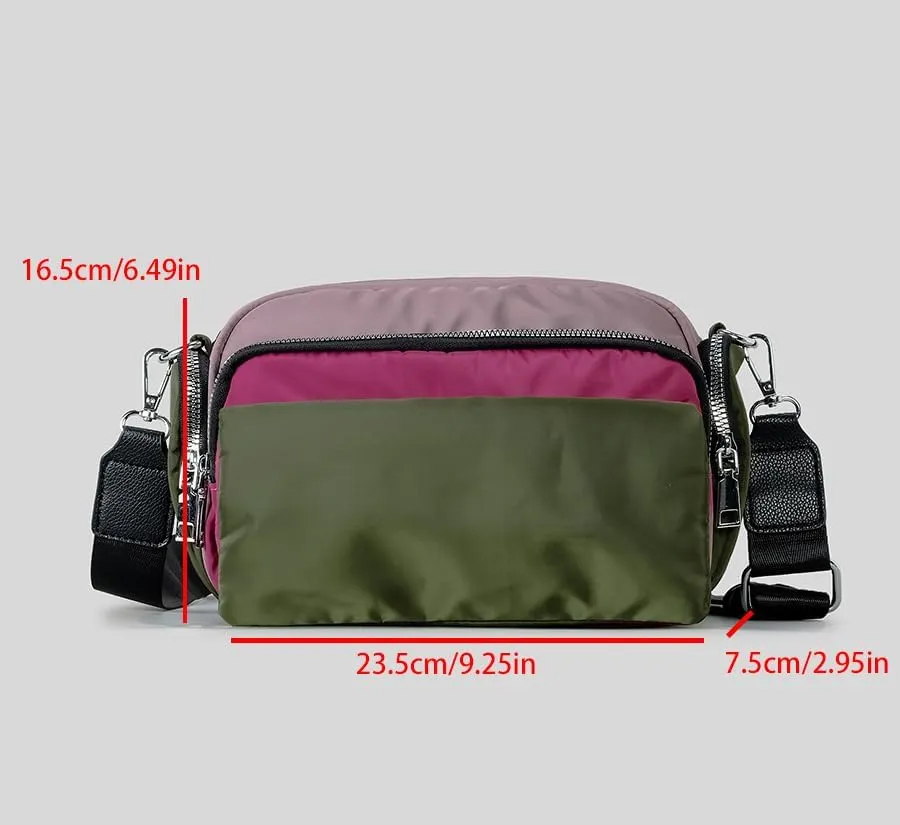 Stylish Nylon Crossbody Bag for Women Waterproof Shoulder Bag with Adjustable Wide Strap Camer Sports bag Purses 2025